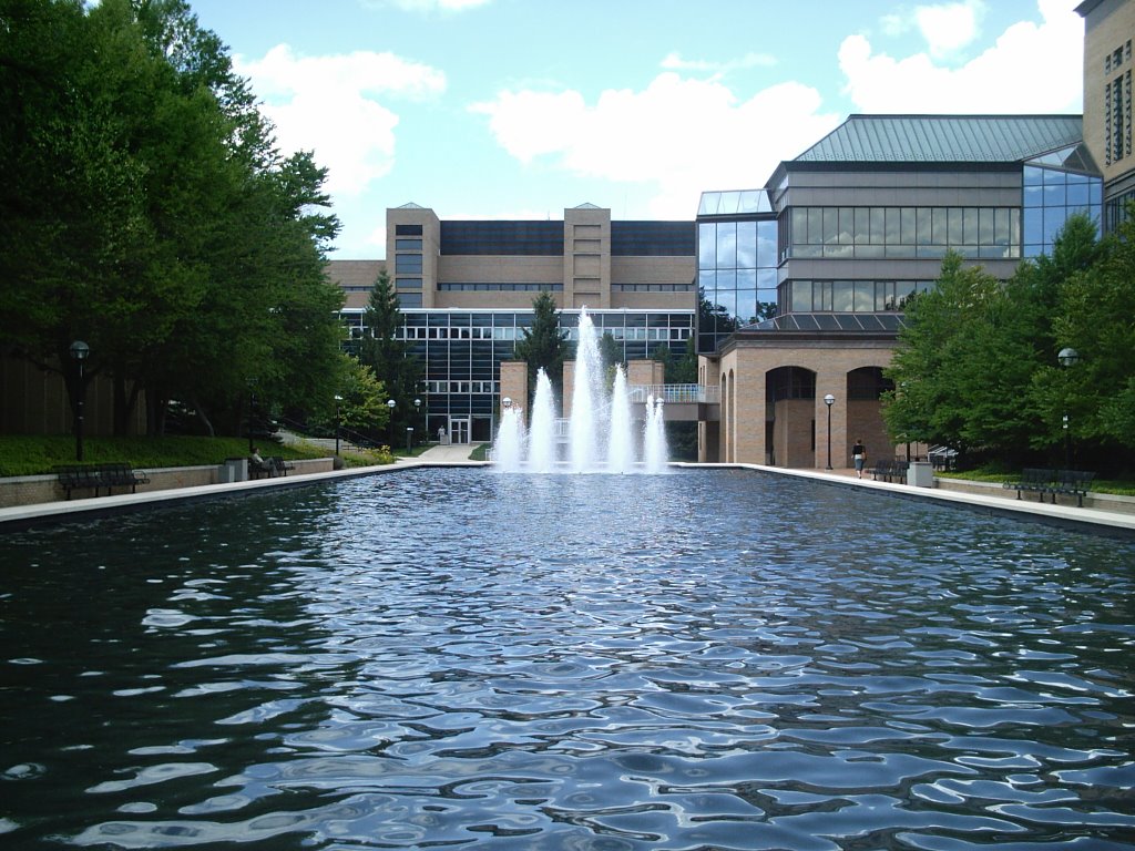 Reflection Pool on North Campus by Nicole Marie