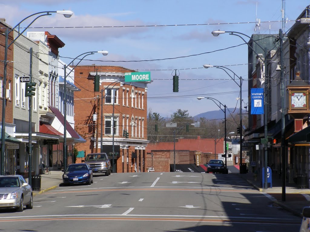 Looking north on Main Street, Mt. Airy by Melinda Stuart