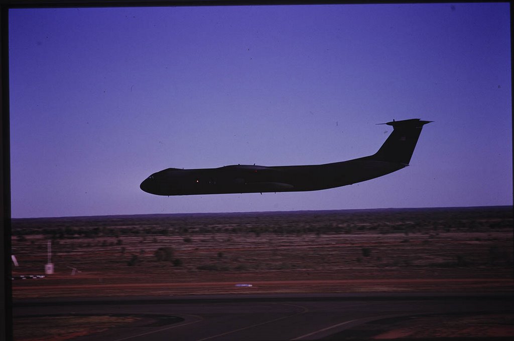 USAF C141 Flypast Alice Springs Airport by RichardHC