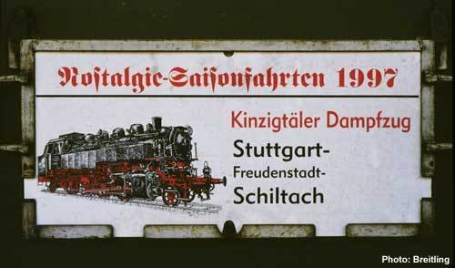 STUTTGART: Schild / Sign "Kinzigtäler Dampfzug" (”Kinzig-valley's steam train") - vor/before STUTTGART21 • 1997 by hartmut.breitling