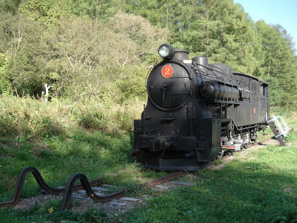 Ex steam locomotive, Bibai, Hokkaido by strada.statale.8