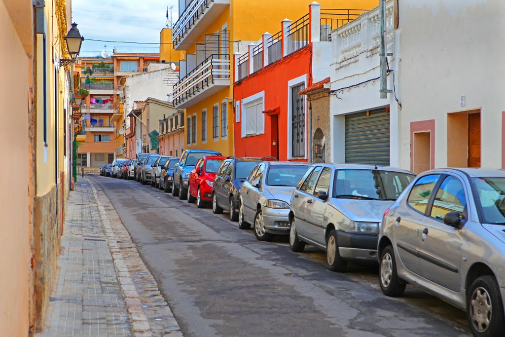 Typical back street in Palma, Mallorca, Spain by BengtENyman