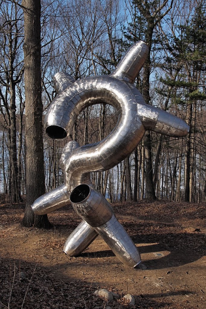 DeCordova Sculpture Park: Reflex, by Michael Hansel (2004) by Marilyn Whiteley