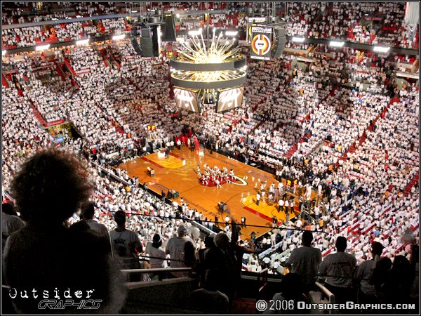 AA Arena - Heat/Bulls Playoff by Outsider Graphics