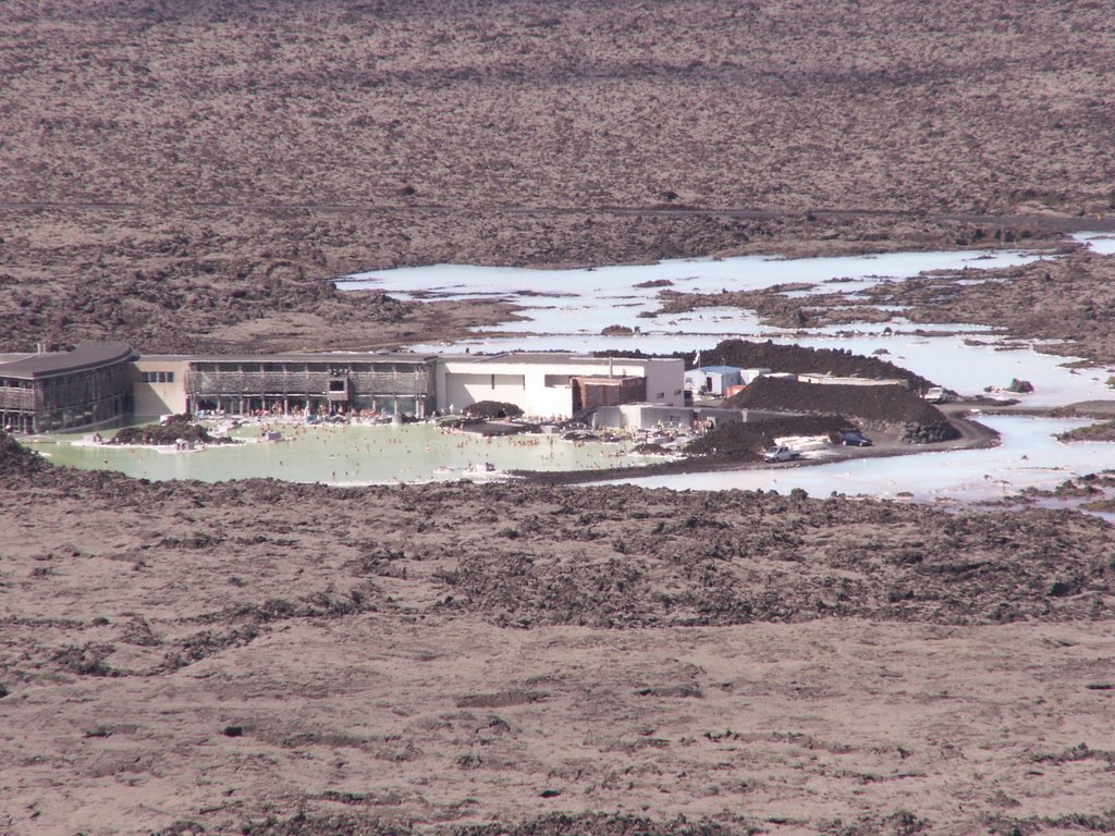 Blue Lagoon as seen from Mount Thorbjarn by esefrsv