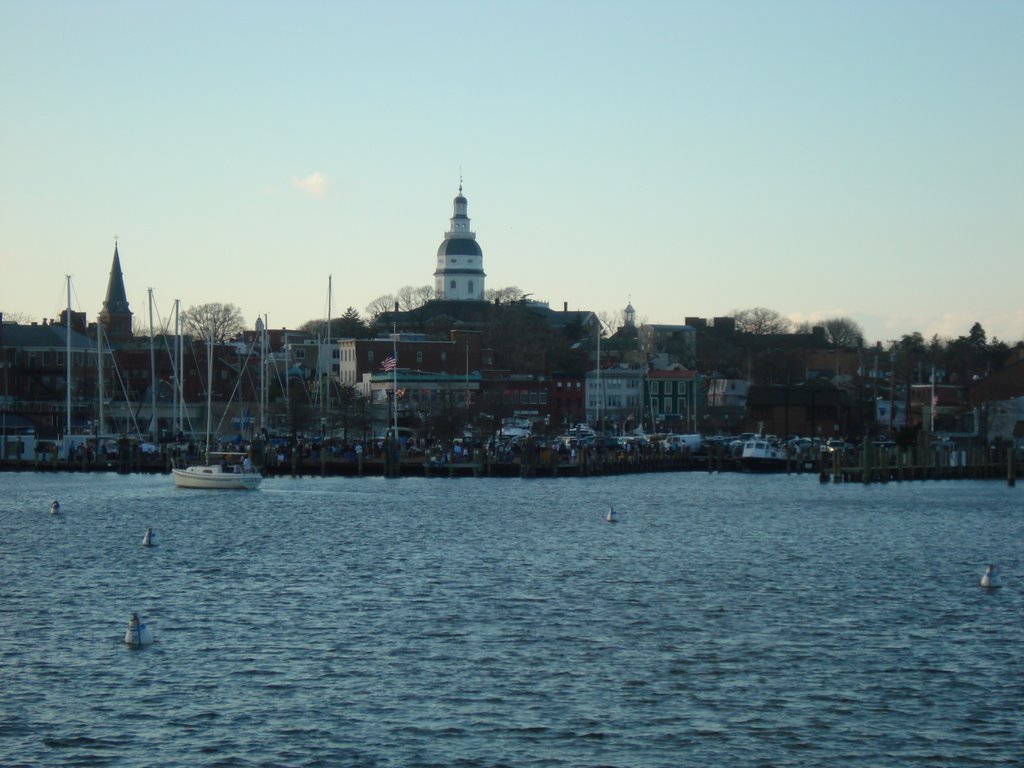 Statehouse from Spa Crk by Mr. Waterfront