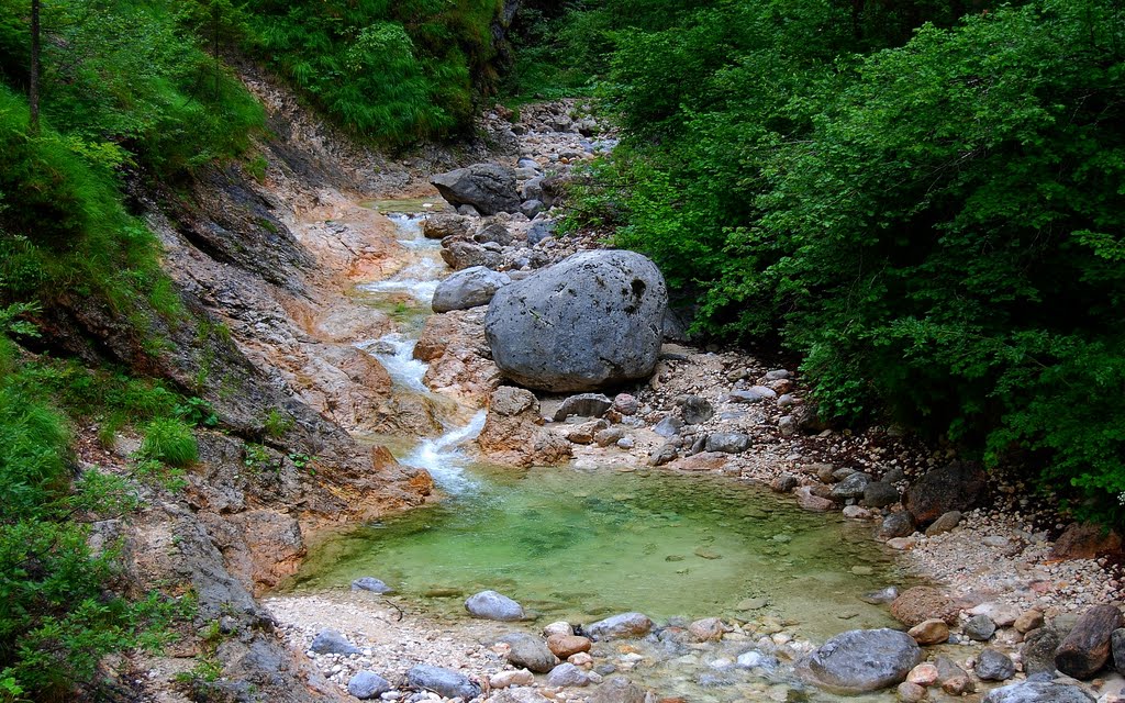 Almbachklamm, near Marktschellenberg by Hans J.S.C. Jongstra