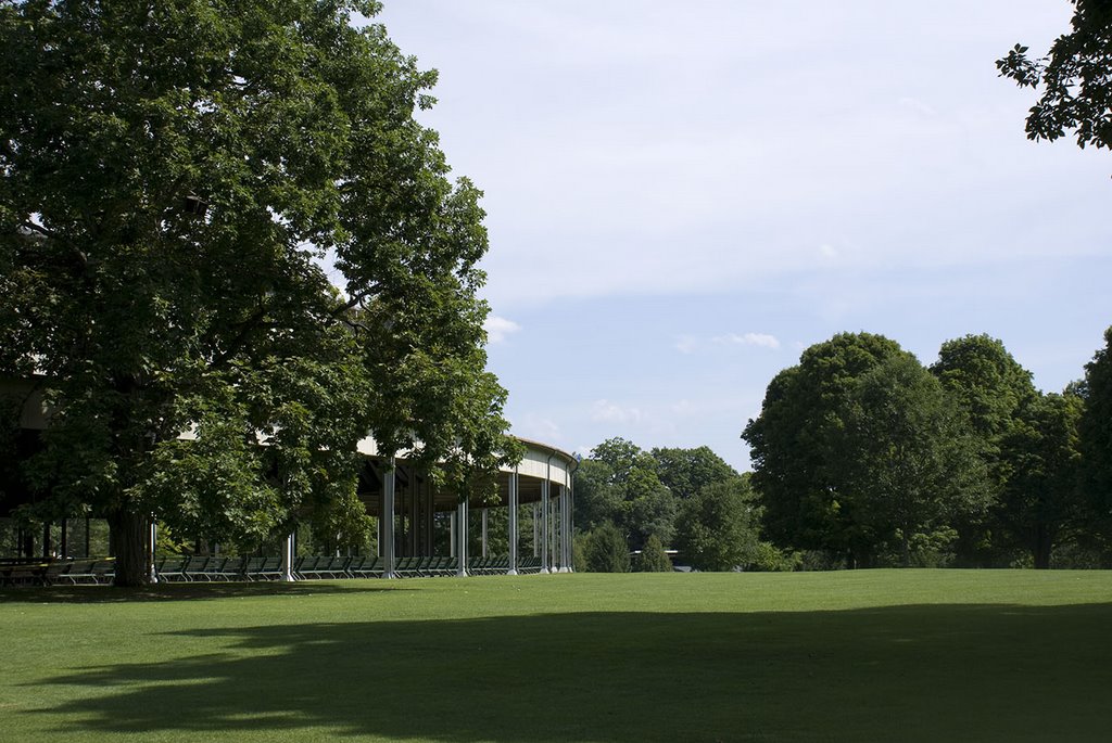 Tanglewood: Koussevitzky Music Shed and lawn, Lenox, MA by ros42