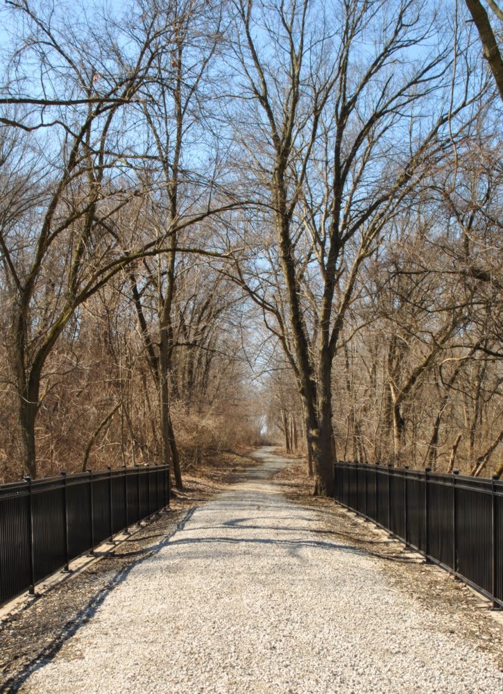 Old electric railcar bridge in Riverside, MO by GhostWolf76