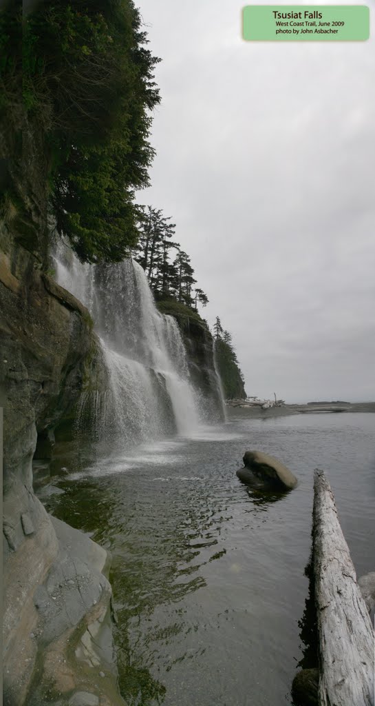 Tsusiat Falls Looking East by John Asbacher