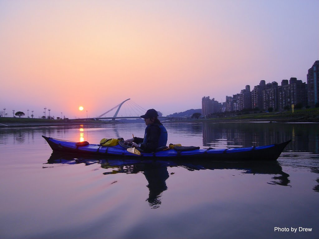 #054 2008.03.06 黃昏 基隆河大直橋 by shainy