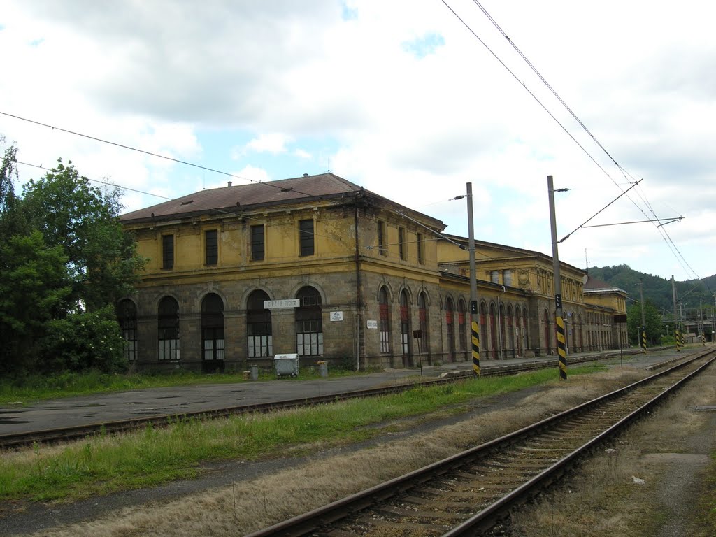 Děčín (Tetschen), Passenger depot of former Northwestern railway by krimauer