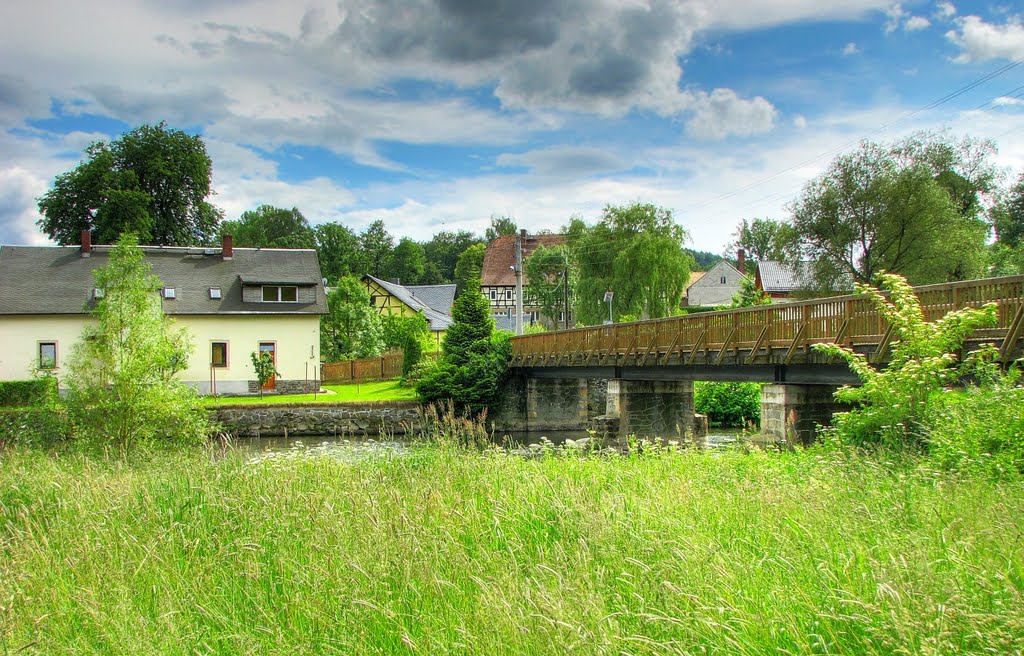 Augustusburg OT Kunnersdorf - Zschopaubrücke by Rudolf Henkel