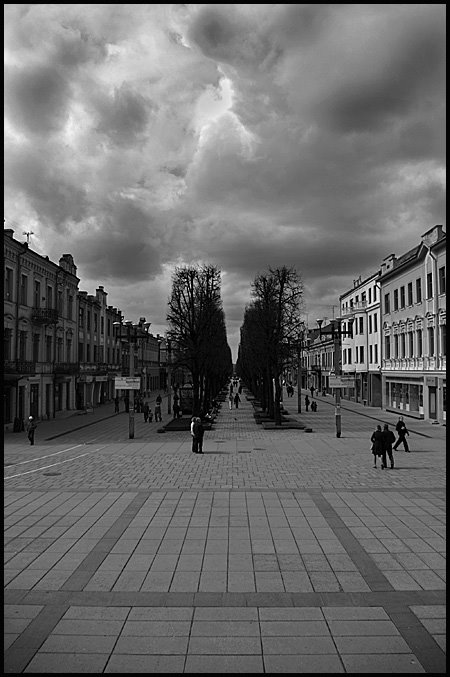 Kaunas, Laisves avenue by WA5