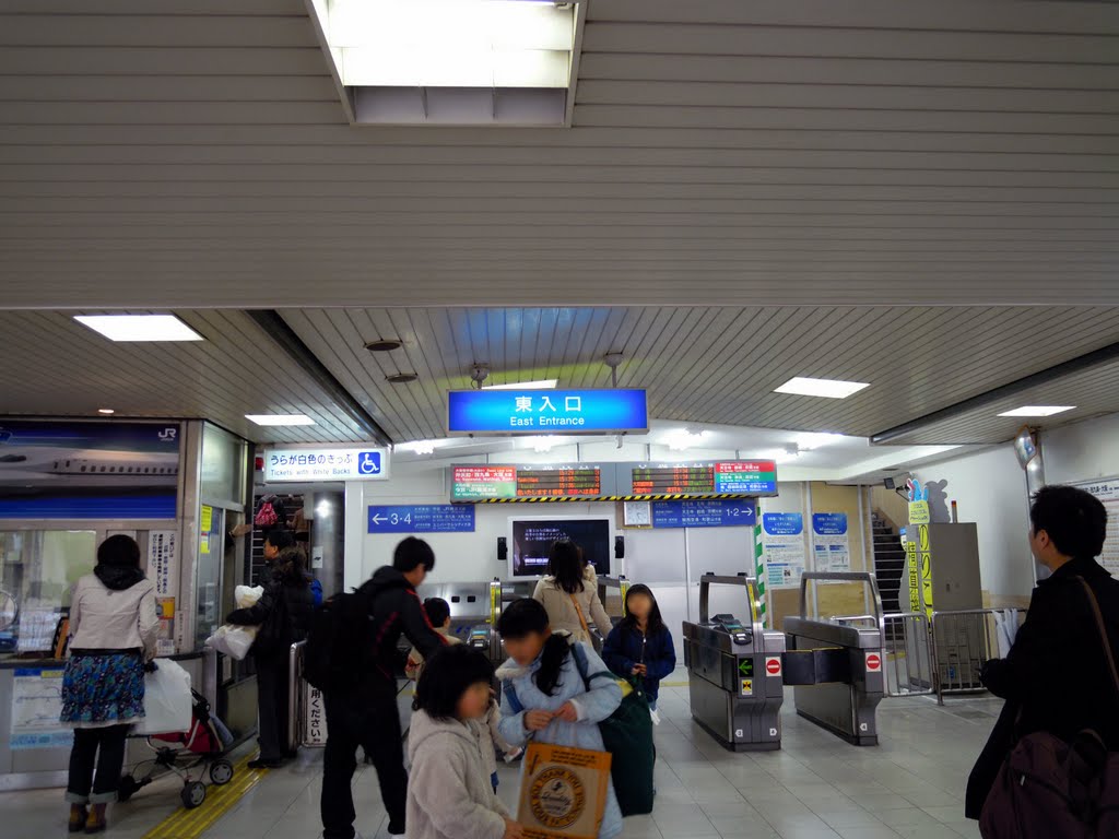 JR Shinimamiya station ticket gate by DVMG