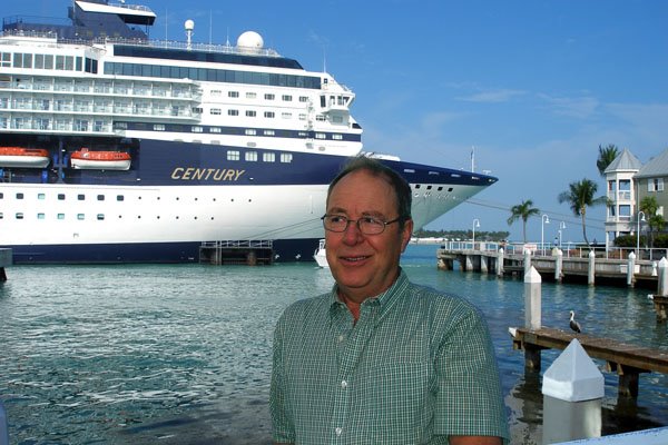 Posing in front of the MV Century (Celebrity Cruises, Key West, Florida. by 33313bear