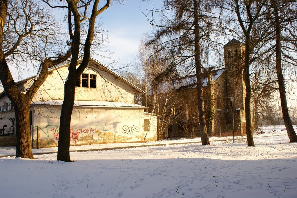 Bauten der königlich Preußischen Provinzial-Irrenanstalt Nietleben, Halle (Saale) by Altmeister