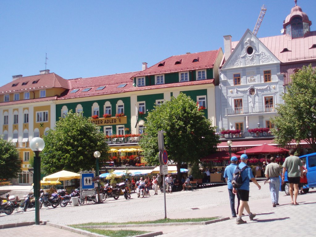 Mariazell, hauptplatz by bri k