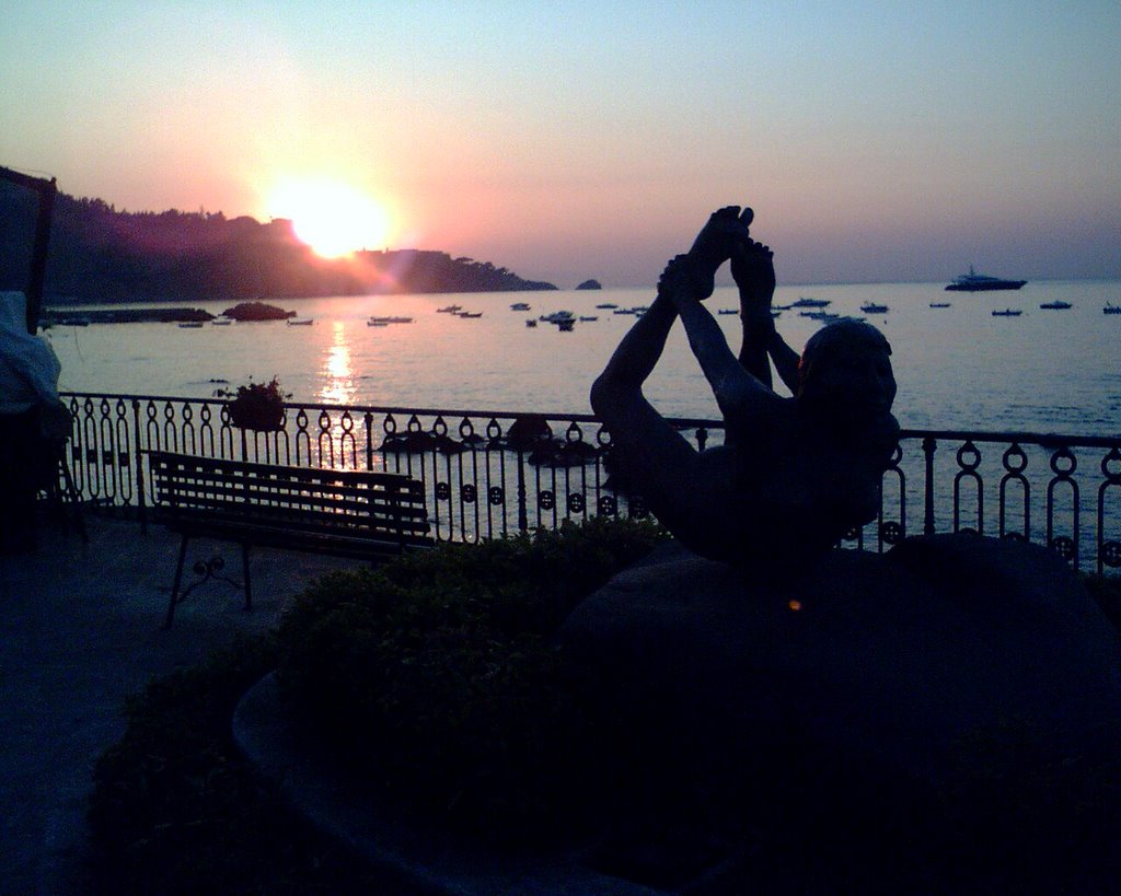 Sunrise at Taormina, Sicily 6.05am 18th July 07 by dmarsh8888