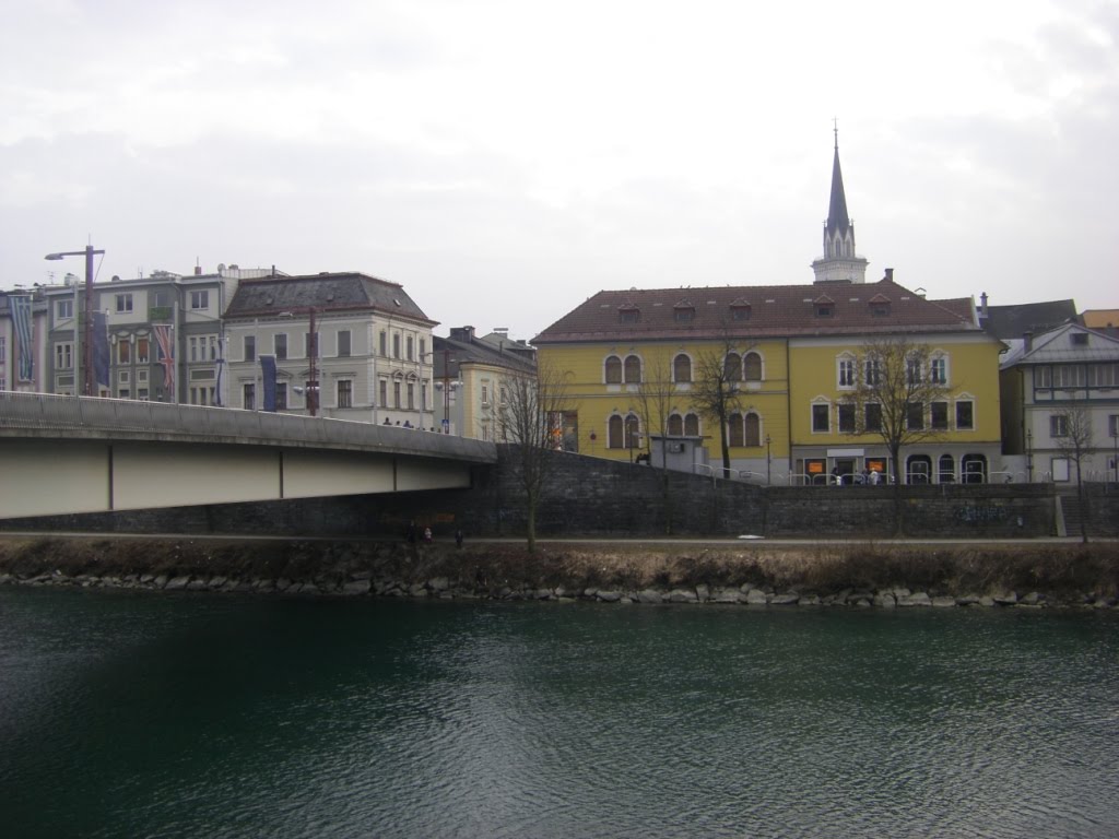 AUT - Villach - The Bahnhofstrasse's bridge over the Drava by boykotk