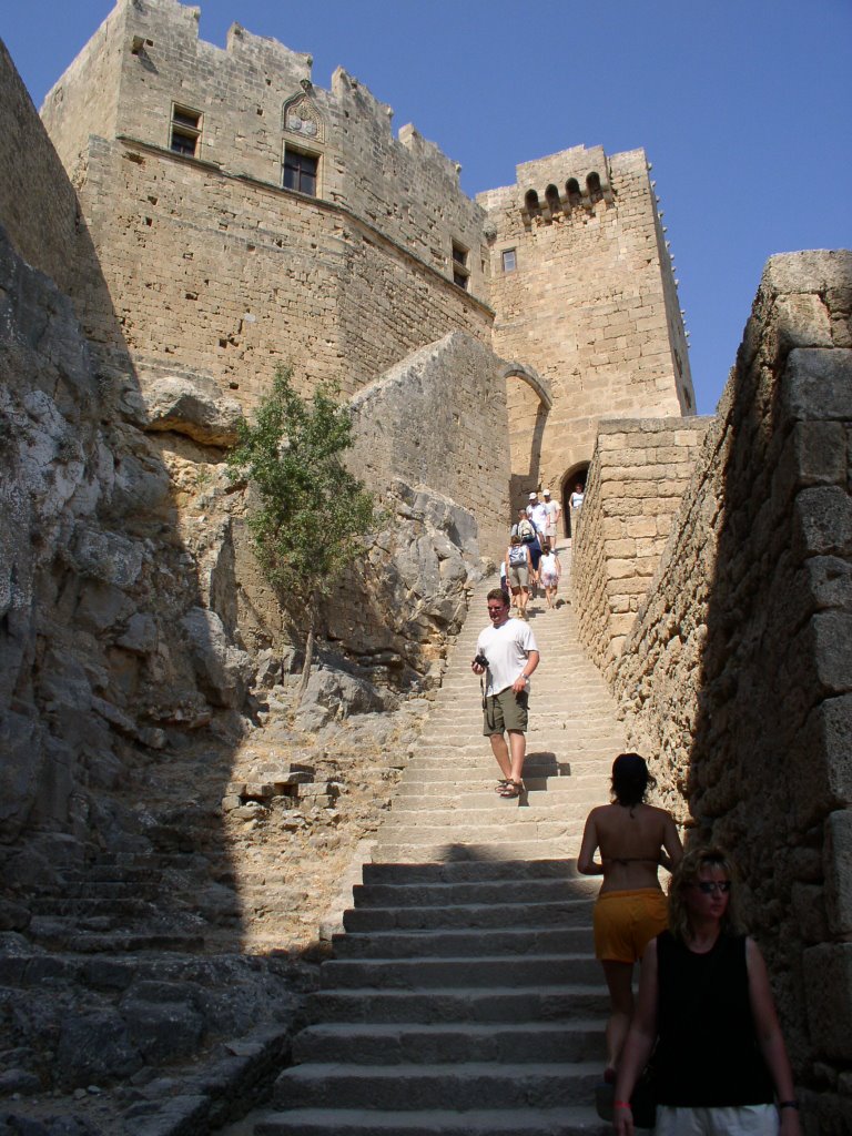 Castle at Lindos by Marios