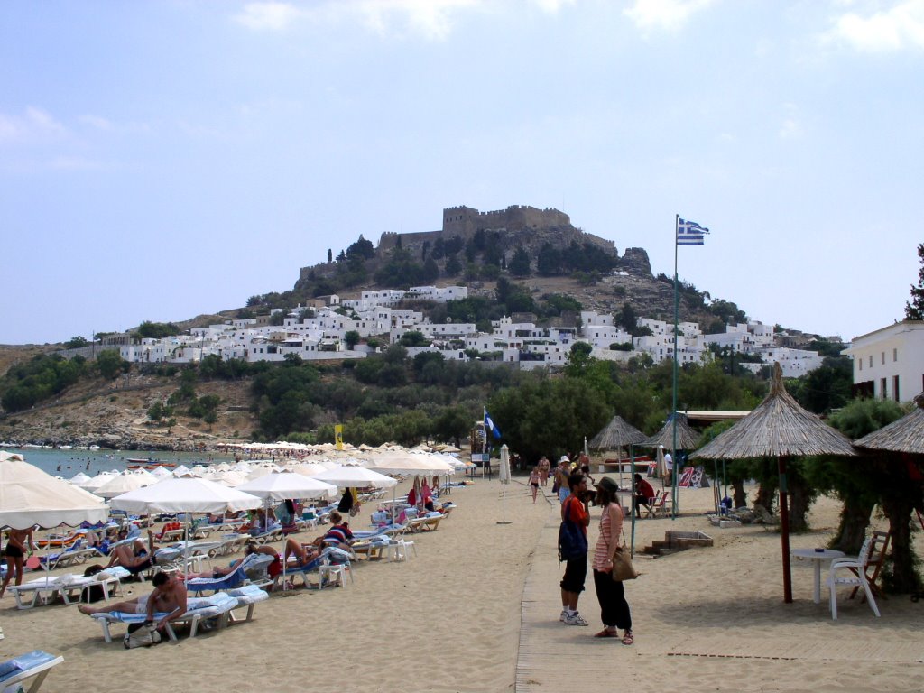 Castle at Lindos by Marios