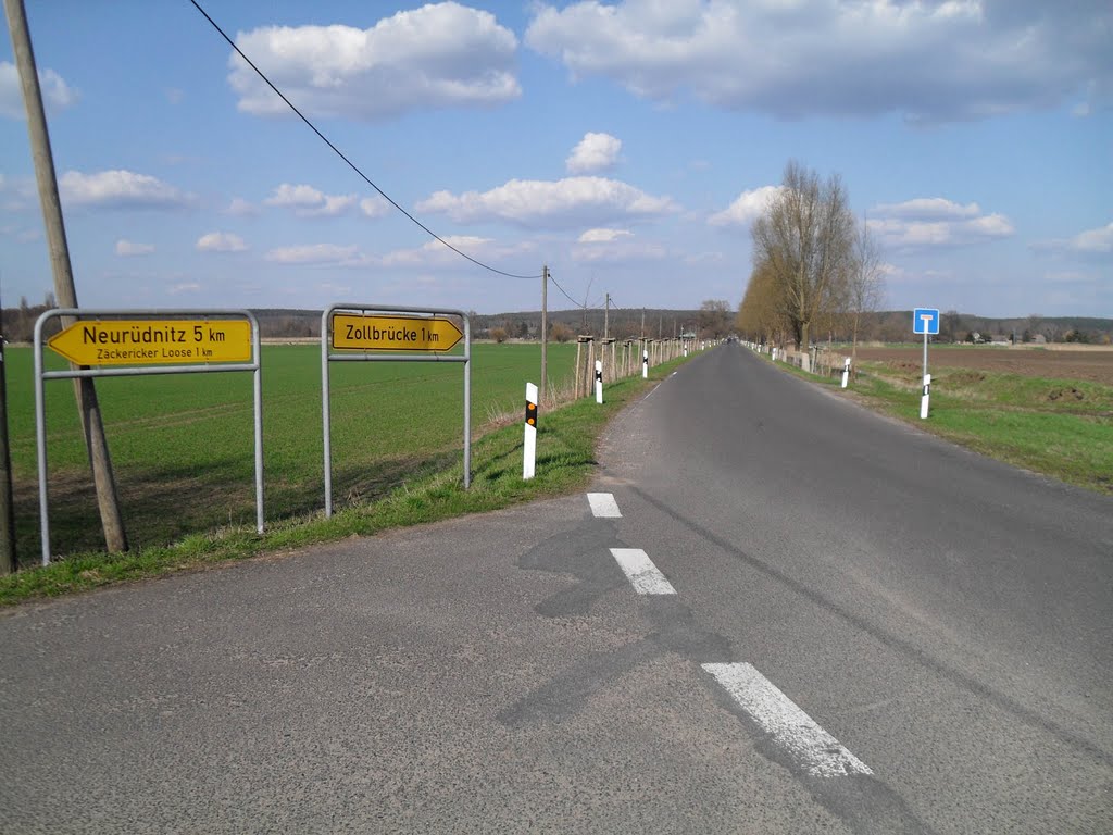 Zäckeritzer Loose, Straße nach Zollbrücke by Klaus Brinkmann