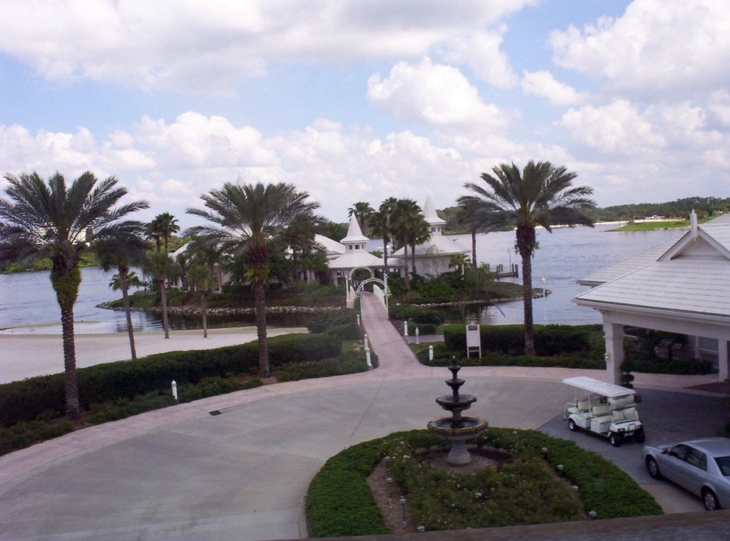 WDW Wedding Chapel, 2003 - From Monorail by © LK Kelley