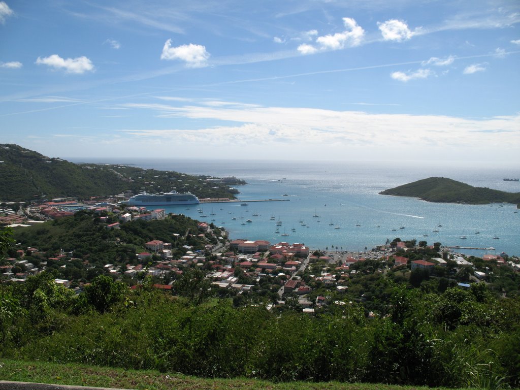 Charlotte Amalie from the Hilltop by Chris A