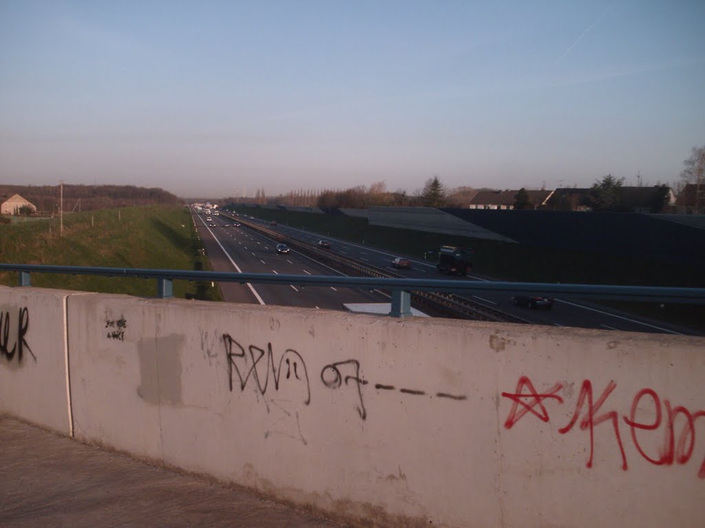 Brechten-Autobahnbrücke-Schiffhorst by Udo Schoen