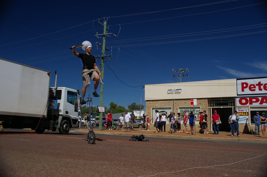 Lightning Ridge Streetscape: An eccentric town! by snucklepuff