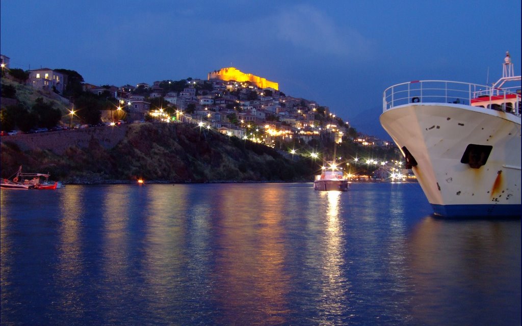 Molyvos Castle from the harbour by logyari