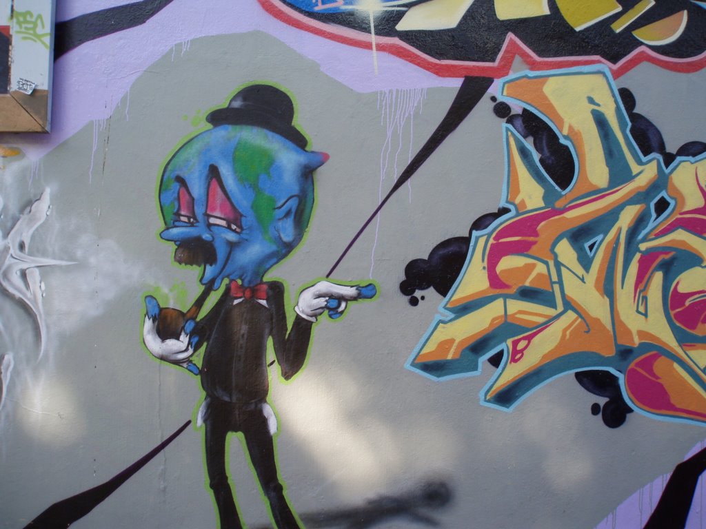 Graffiti on Haight Street by John Paquette