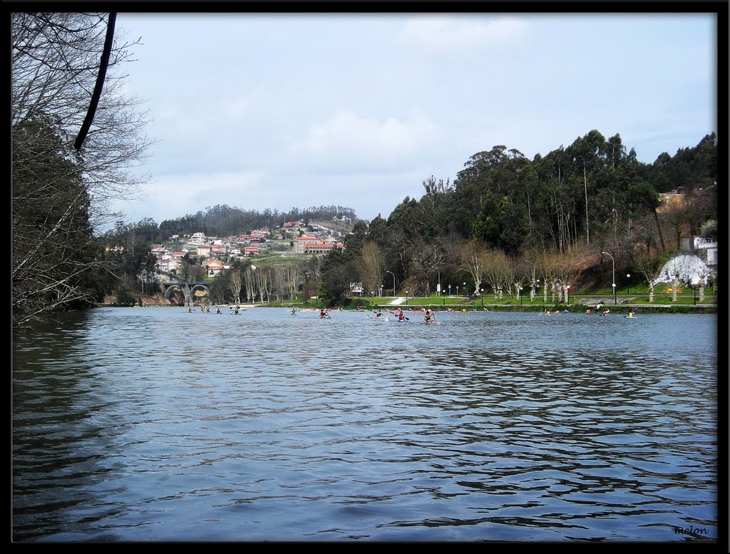 Regata de piragüismo infantil no río Lérez by ©Manuel