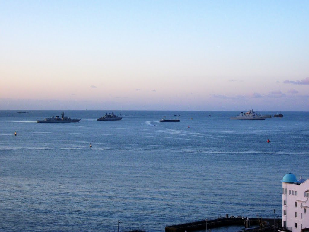 Sunrise over Plymouth Sound by Bryan Southward