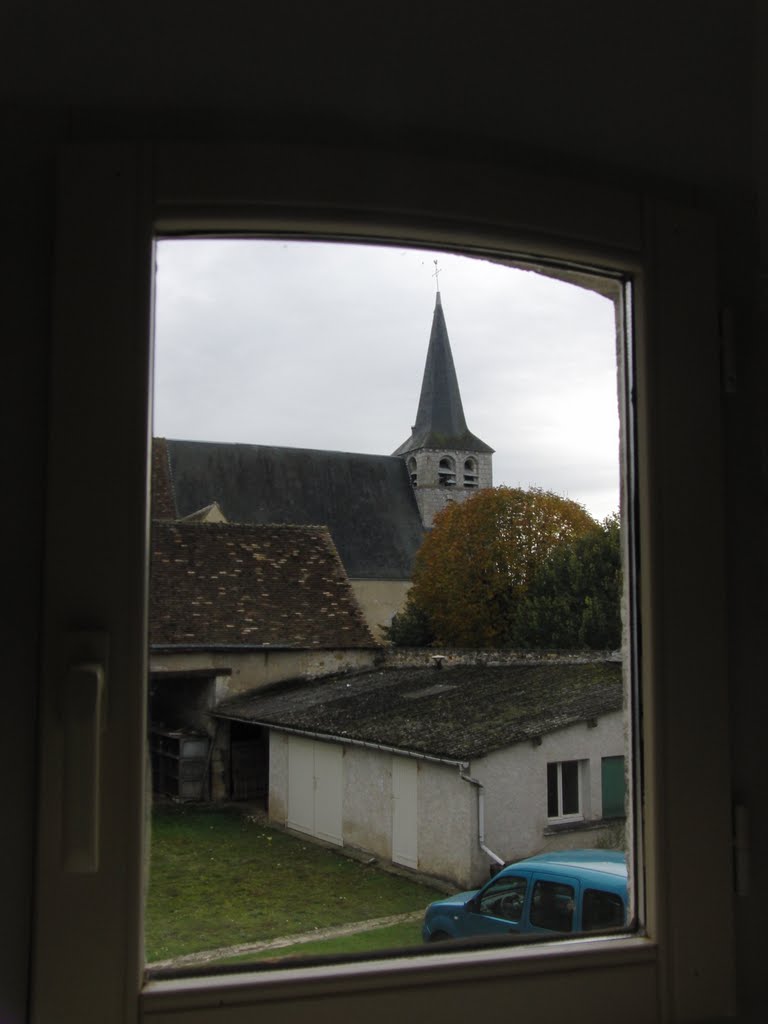 L'église vu de la ferme by jlucpasquier