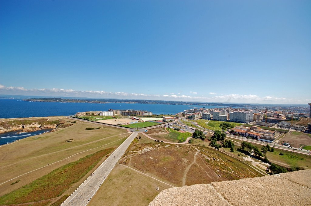 A Coruña from Torre de Hercules by Colin Hughes