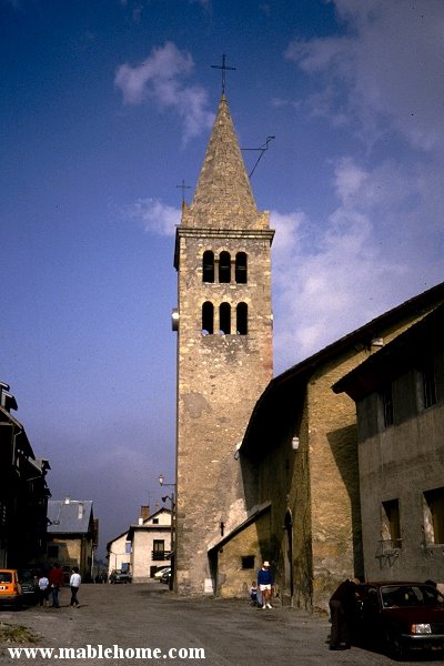 Clocher de l'eglise de Montgenevre by mablehome