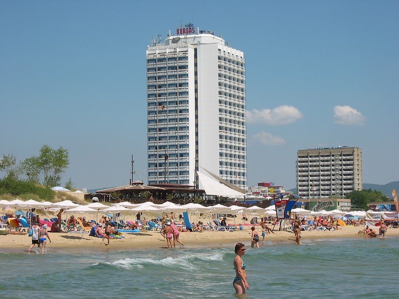 Hotel Burgas (view from sea) by arek_b