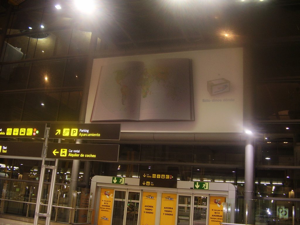 Mapa en la terminal 4 de Barajas by fina mari