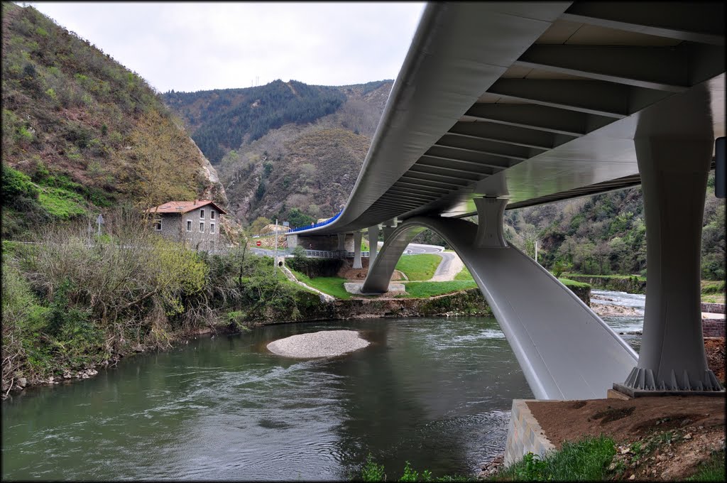 Puente nuevo sobre el río Bidasoa, Endarlaza by EpMartín ☼