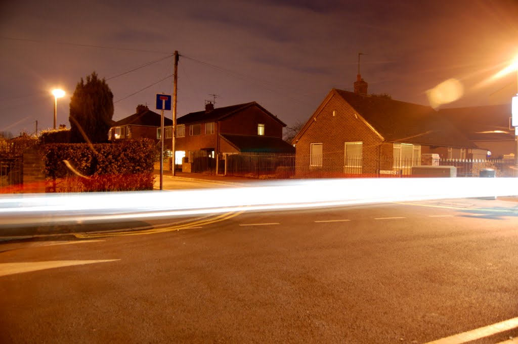 Long exposure, car headlights by Laura_C