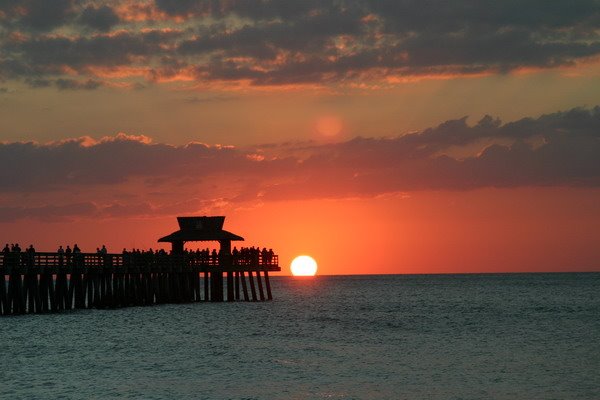 Naples pier at sunset by Marcel_Karssies