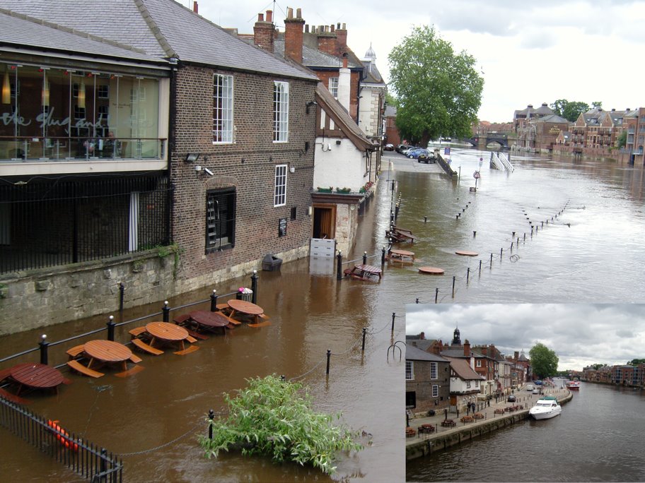 Kings Arms York, during and after the flood by bpo-spam