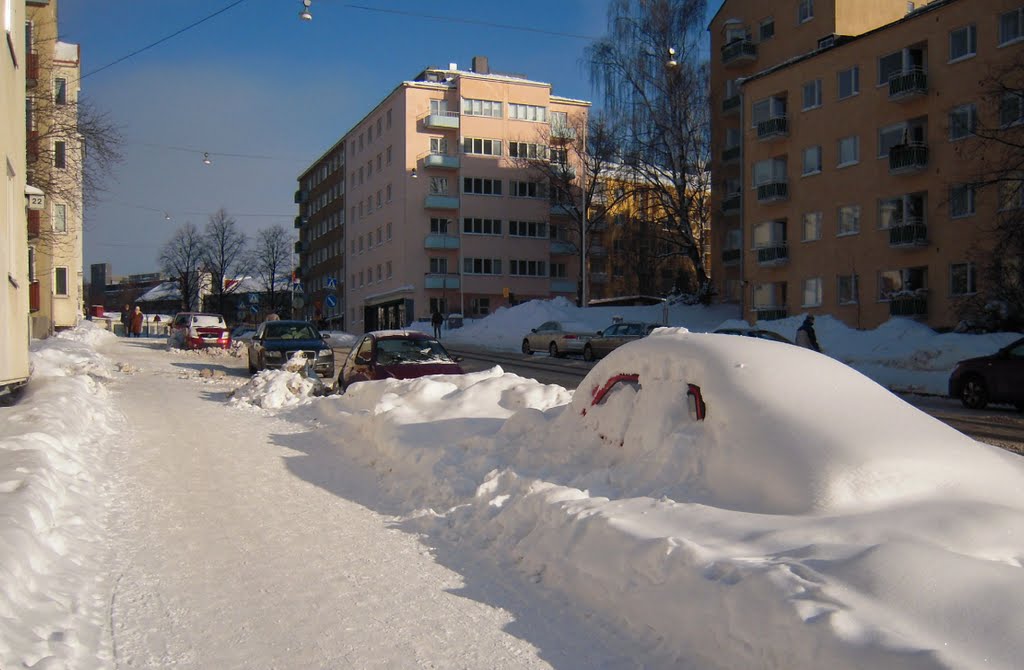 Down under (buried alive by snow) by Petteri Kantokari