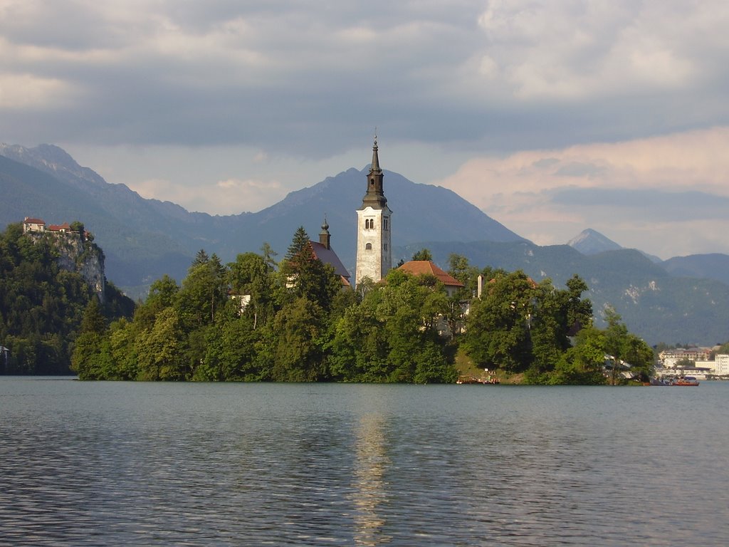 Lake Bled by Gyula Lintz