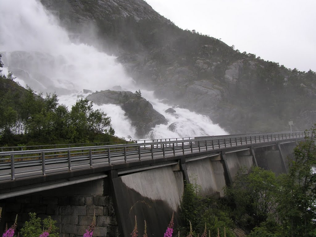 Langfossen waterfall by Willem Nabuurs