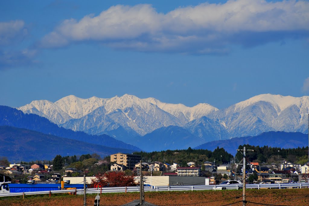 中央アルプスを恵那市から Kiso mountains view from Ena city area by riki