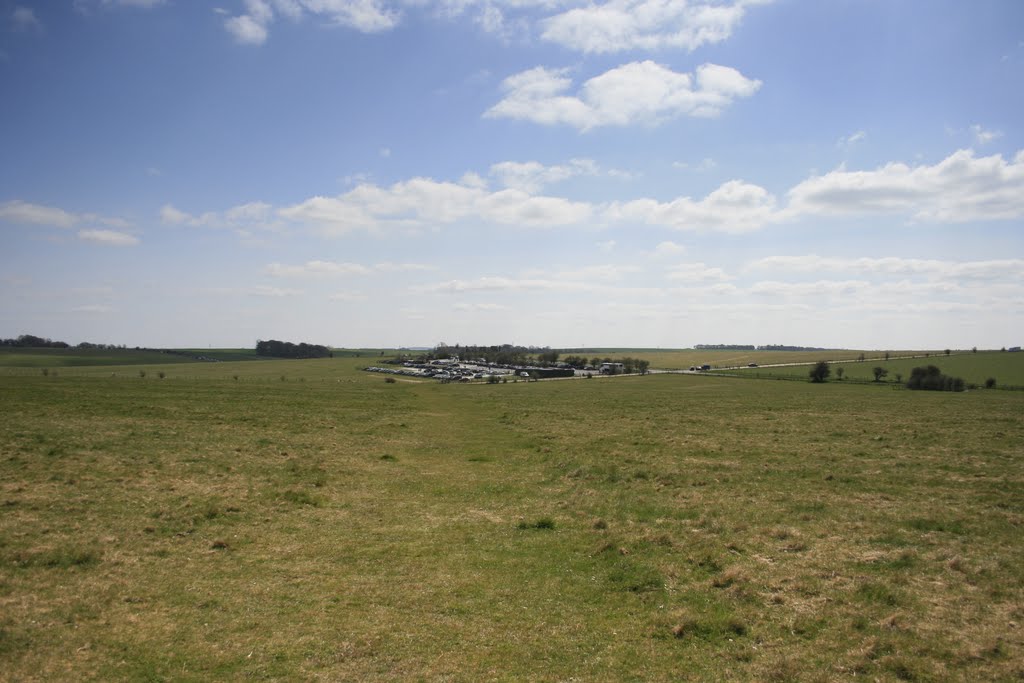 View of Stonehenge from The Great Curcus Barrows by fillup