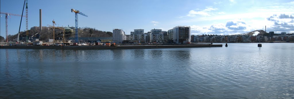 Panorama Hammarby sjöstad, 2010 by PetriH